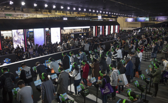 2018년 넥슨 부스.  넥슨 제공